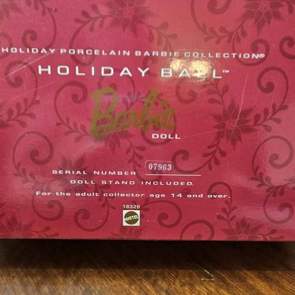 1997 Vintage Holiday Ball Porcelain Barbie Collection by Mattel - Picture 5 of 11